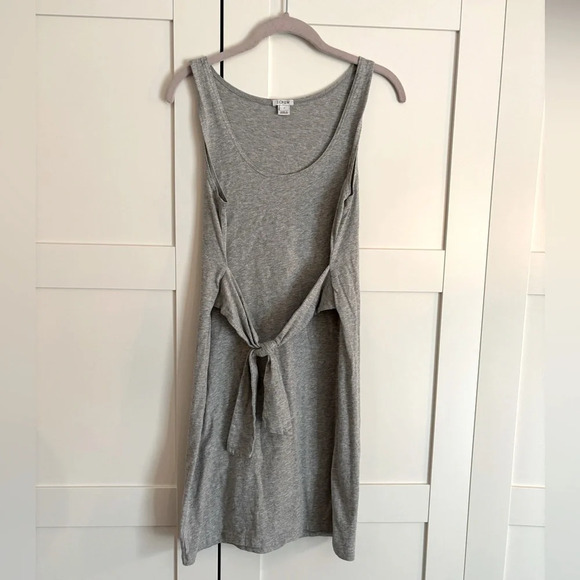 Jcrew T-shirt Tank Wrap Dress Gray Size Small - Picture 1 of 2